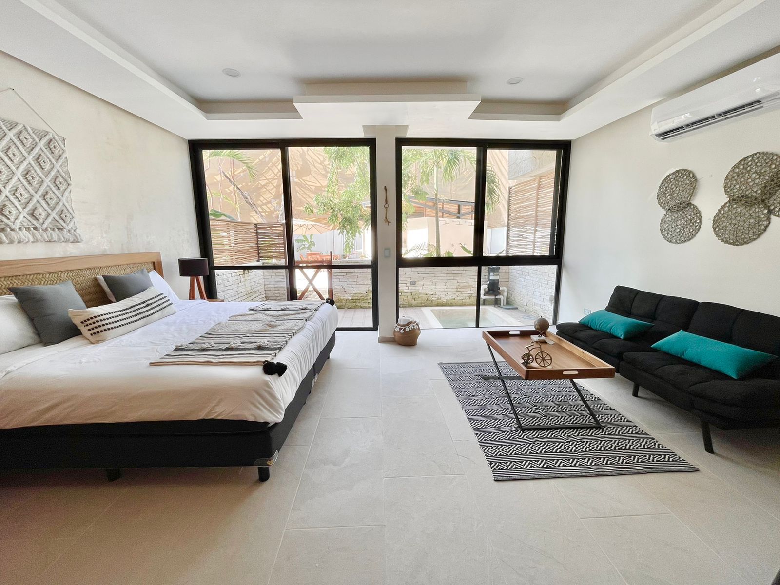Kitchen and living area